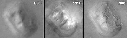 연대별 화성 인면암 사진